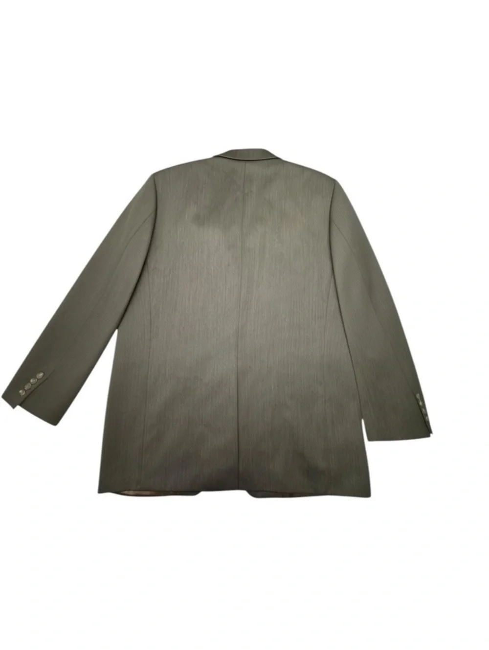 Chaps Ralph Lauren 42R Olive Green 100% Wool Sport Coat Blazer Made Canada